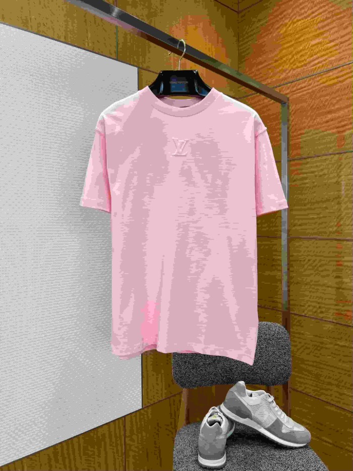 1:1 quality version Cotton Embossed Logo Short Sleeve T-shirt 11 colors 29114534