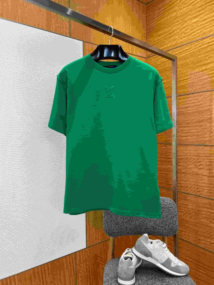 1:1 quality version Cotton Embossed Logo Short Sleeve T-shirt 11 colors 29114534