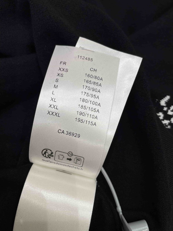 1:1 quality version Combed Cotton Jacquard Logo Webbing Short Sleeve T-shirt 2 colors 29114945