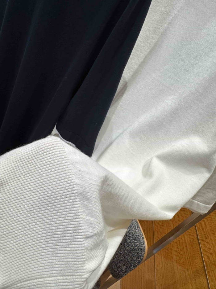 1:1 quality version Simple Letter Embroidery Button Down Collar Polo Shirt 2 colors 29114939