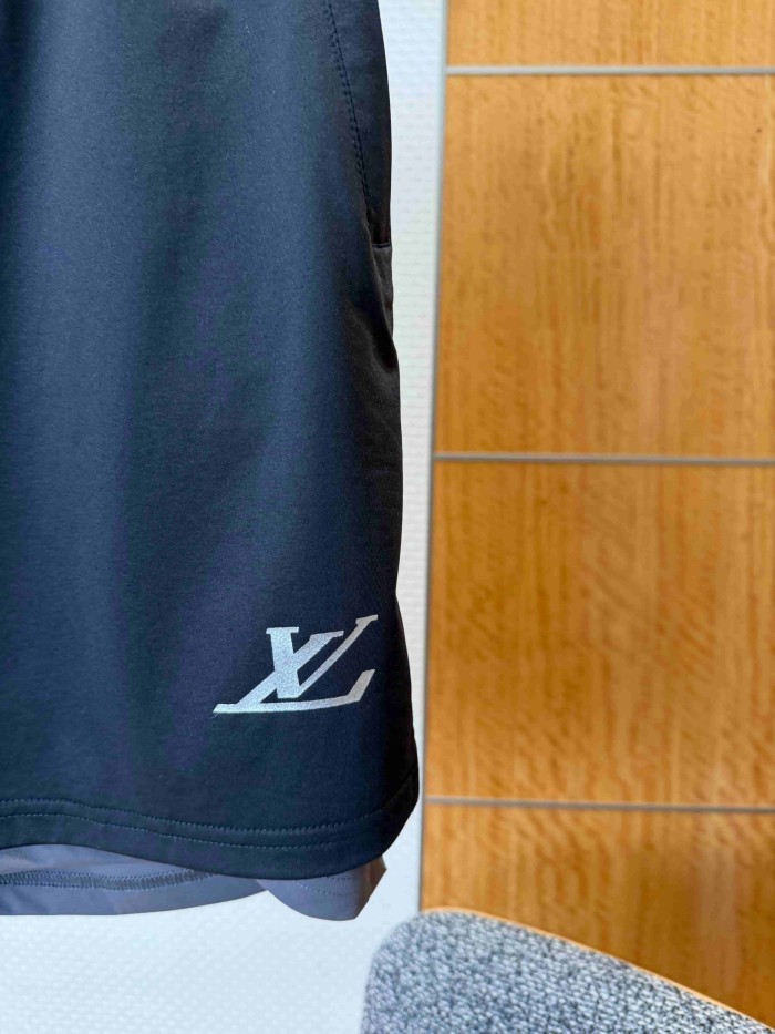 1:1 quality version Embossed Logo High Stretch Quick Dry Double Layer Sports Shorts 29114765