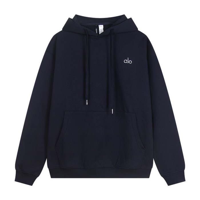Metal Logo On Chest Solid Color Hoodie 5 colors 29115035