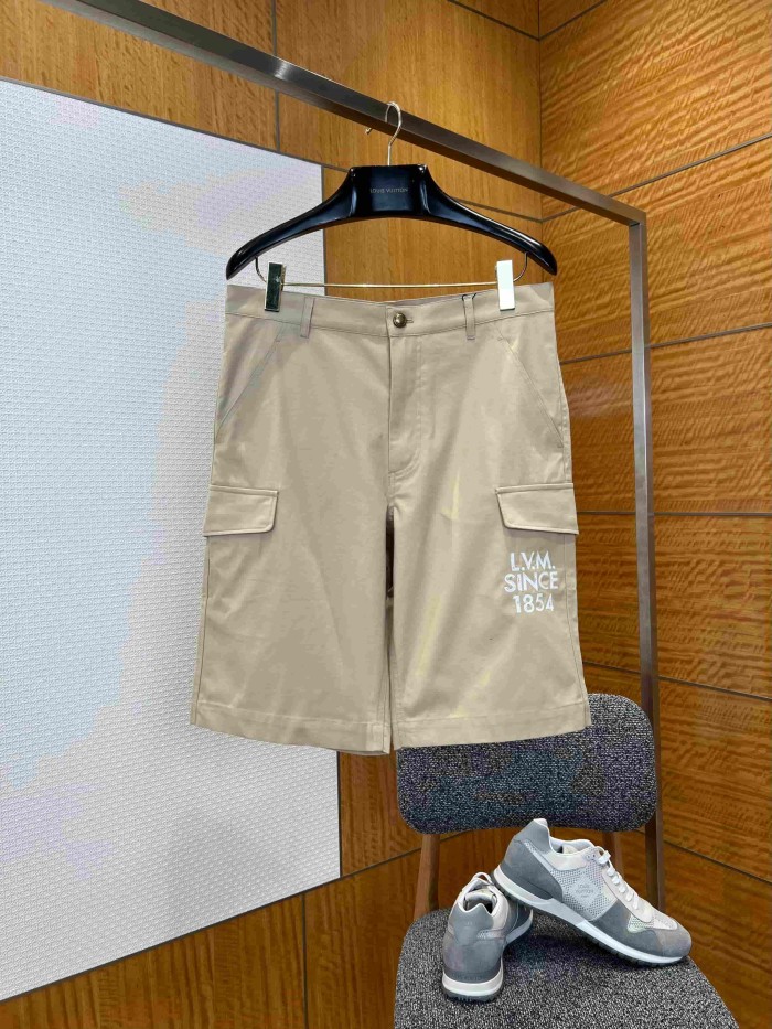1:1 quality version Heavyweight Cotton Blend Embroidered Pocket Cargo Shorts 2 colors 29114961