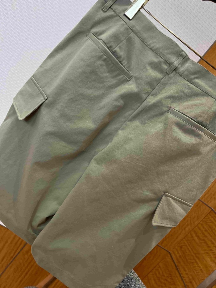 1:1 quality version Heavyweight Cotton Blend Embroidered Pocket Cargo Shorts 2 colors 29114961