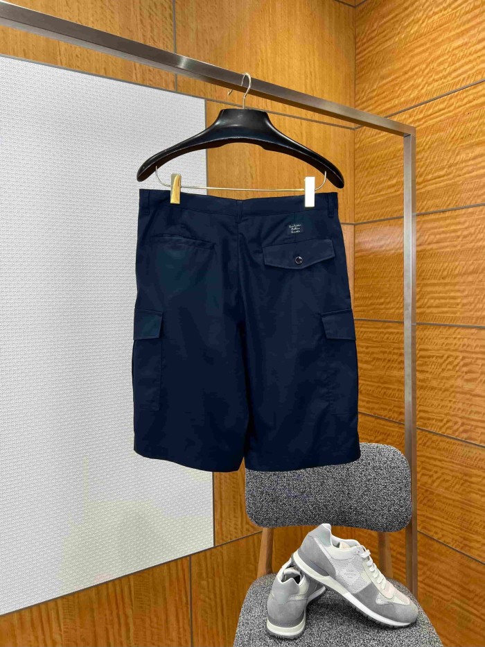 1:1 quality version Cotton Nylon Blend Embroidered Multi-Pocket Cargo Shorts 3 colors 29114996