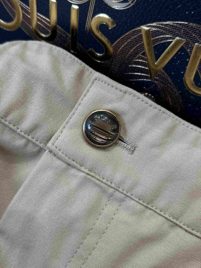 1:1 quality version Cotton Twill Embroidered Logo Pocket Cargo Casual Pants 29114985