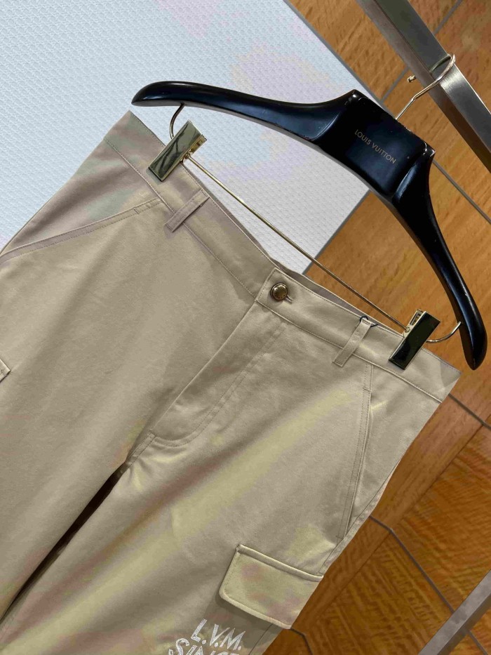 1:1 quality version Heavyweight Cotton Blend Embroidered Pocket Cargo Shorts 2 colors 29114961