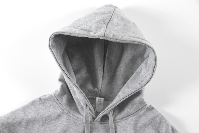 Metal Logo On Chest Solid Color Hoodie 5 colors 29115035