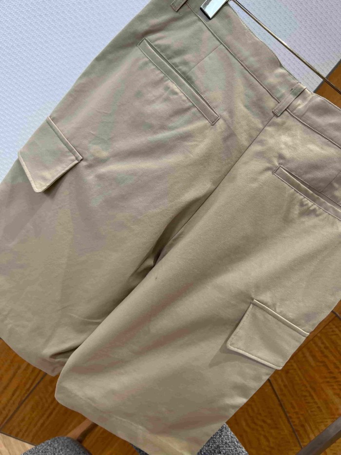 1:1 quality version Heavyweight Cotton Blend Embroidered Pocket Cargo Shorts 2 colors 29114961