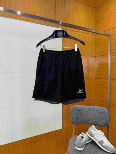 1:1 quality version Embossed Logo High Stretch Quick Dry Double Layer Sports Shorts 29114765
