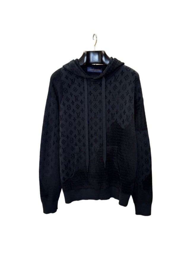 1:1 quality version Cotton Allover Print Drawstring Hoodie 29115124