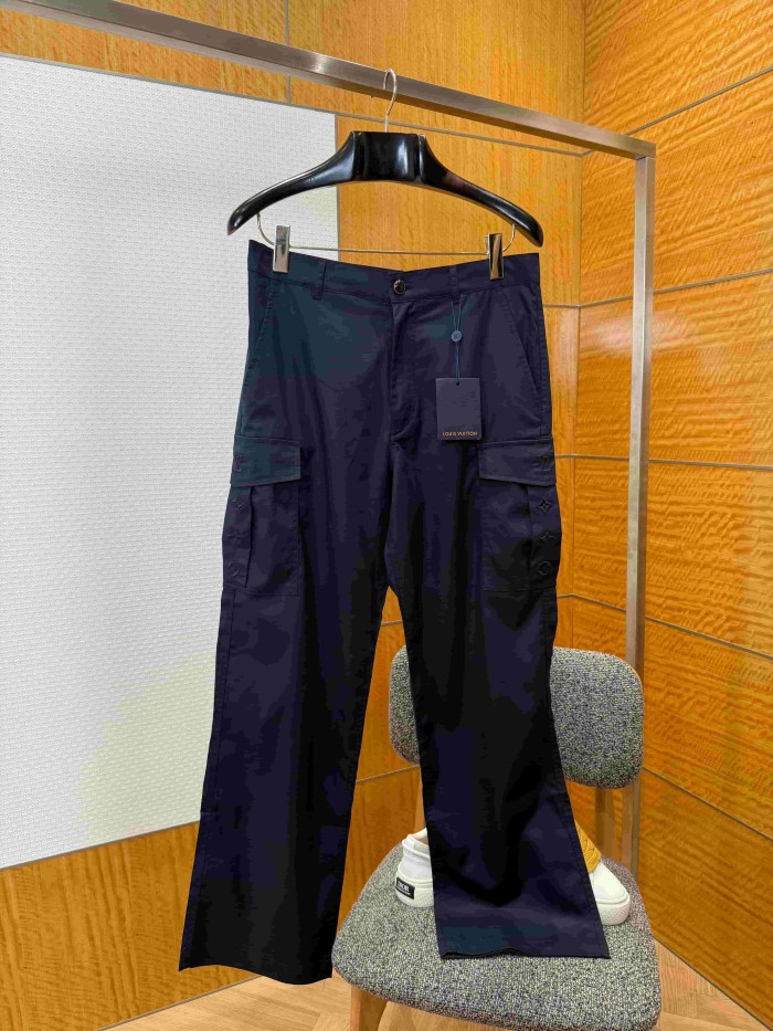 1:1 quality version Cargo Style Multi-Pocket Embroidered Casual Pants 2 colors 29114872