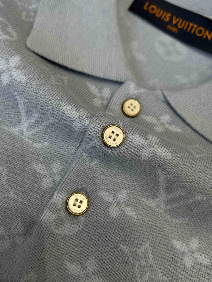 1:1 quality version Classic Monogram Embossed Knit Polo Shirt 29114368