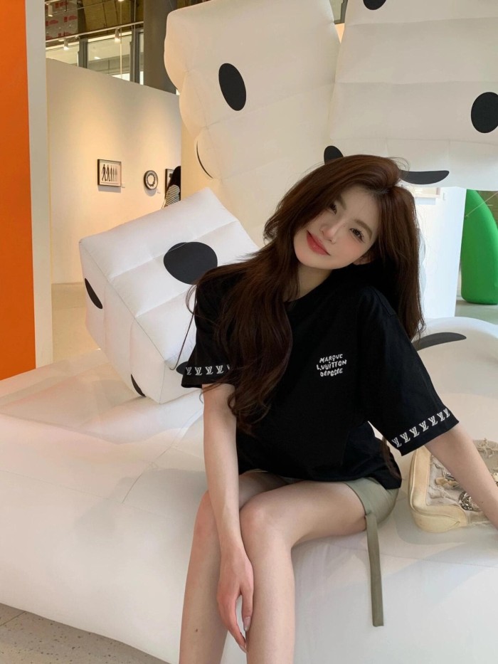 1:1 quality version Combed Cotton Jacquard Logo Webbing Short Sleeve T-shirt 2 colors 29114945
