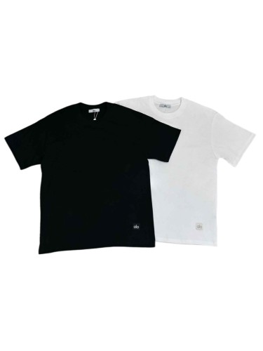 Logo At Hem Loose Crew Neck Tee 2 colors 29115032