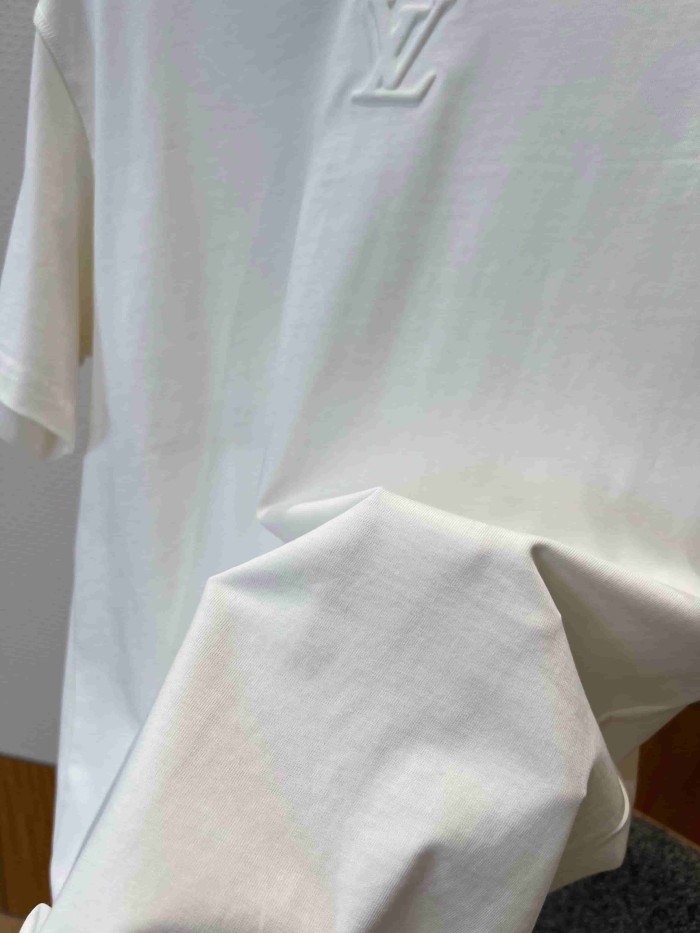 1:1 quality version Cotton Embossed Logo Short Sleeve T-shirt 11 colors 29114534