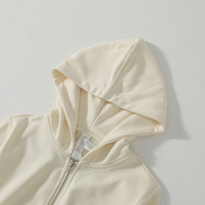 Loose Sports Cropped Zip-Up Hoodie 3 colors 29115034