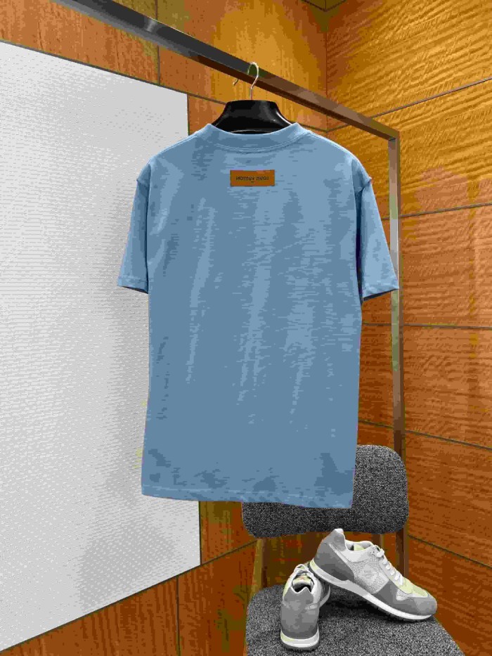 1:1 quality version Cotton Embossed Logo Short Sleeve T-shirt 11 colors 29114534