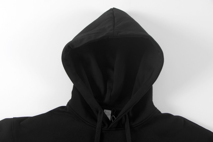 Metal Logo On Chest Solid Color Hoodie 5 colors 29115035