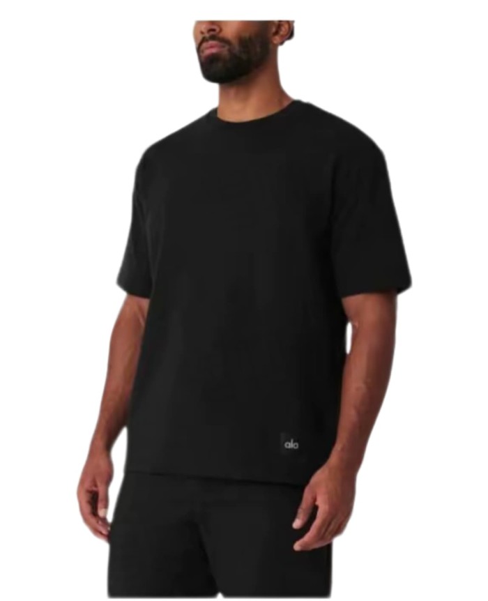 Logo At Hem Loose Crew Neck Tee 2 colors 29115032