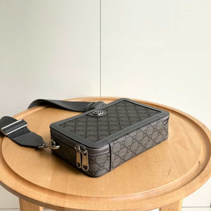 GG Supreme Dark Canvas Rectangular Zip Box Bag 3 colors 29116418