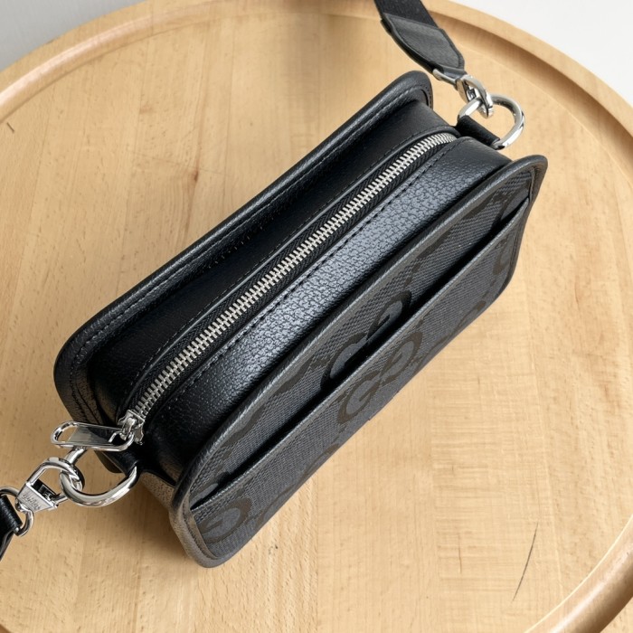 1:1 qualituy verson GG Print Circle Logo Small Camera Bag Crossbody Shoulder Bag For Men 2 colors 29116359