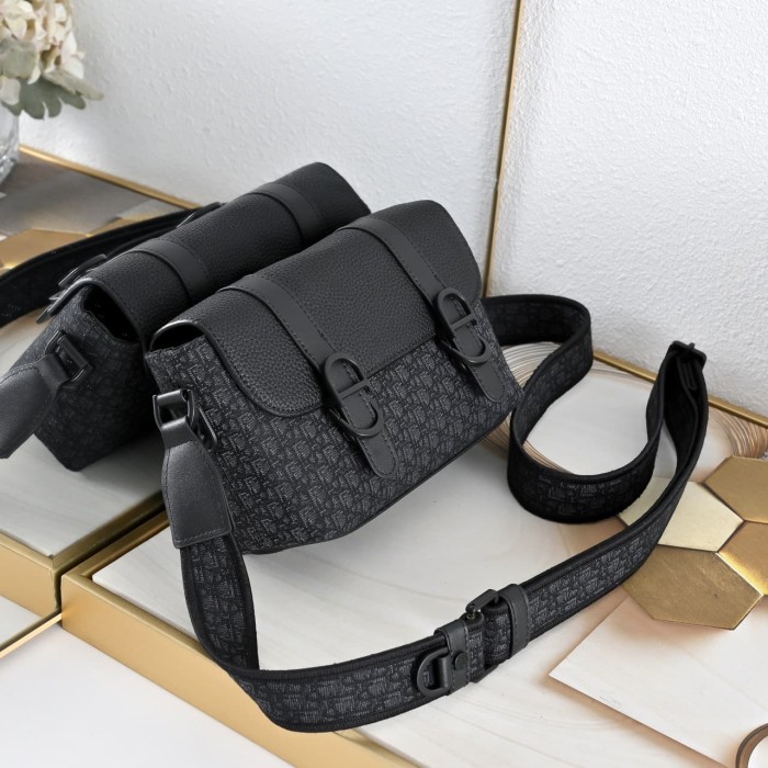Leather Embroidered Men's Flap Messenger Crossbody Shoulder Bag 2 colors 29116495