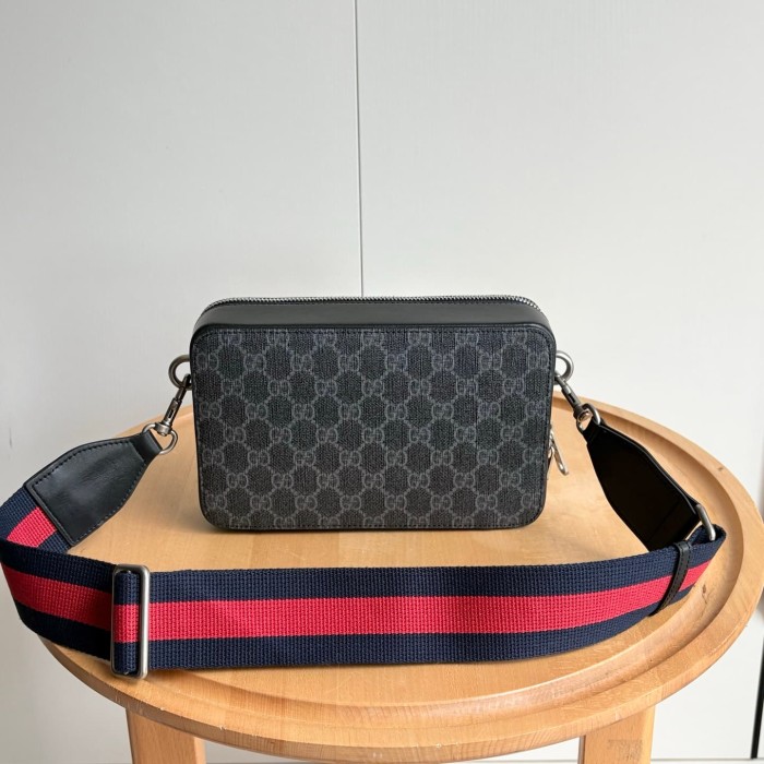 GG Supreme Dark Canvas Rectangular Zip Box Bag 3 colors 29116418