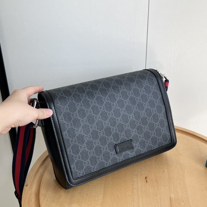 Supreme Dark Canvas Flap Crossbody Bag Web Strap Messenger Bag 3 colors 29116396