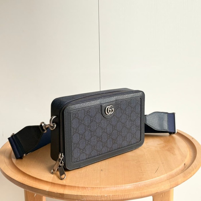 GG Supreme Dark Canvas Rectangular Zip Box Bag 3 colors 29116418