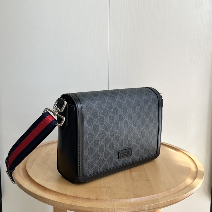 Supreme Dark Canvas Flap Crossbody Bag Web Strap Messenger Bag 3 colors 29116396