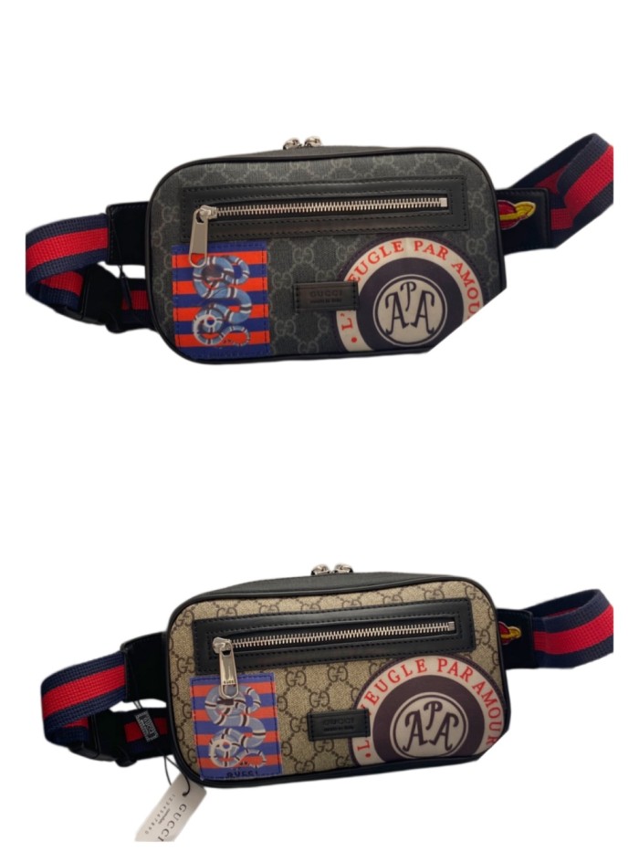 GG Supreme Snake Patch Belt Bag Pack Crossbody Bag 2 colors 29116484