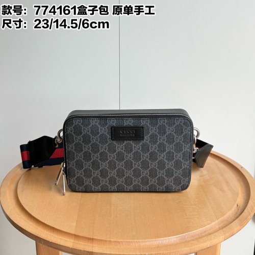 GG Supreme Dark Canvas Rectangular Zip Box Bag 3 colors 29116418