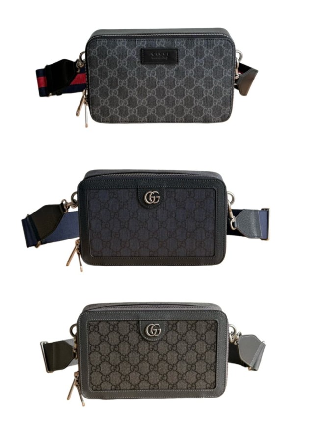 GG Supreme Dark Canvas Rectangular Zip Box Bag 3 colors 29116418