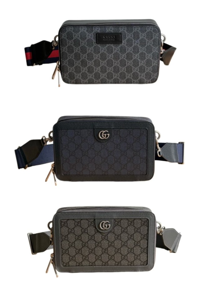 GG Supreme Dark Canvas Rectangular Zip Box Bag 3 colors 29116418