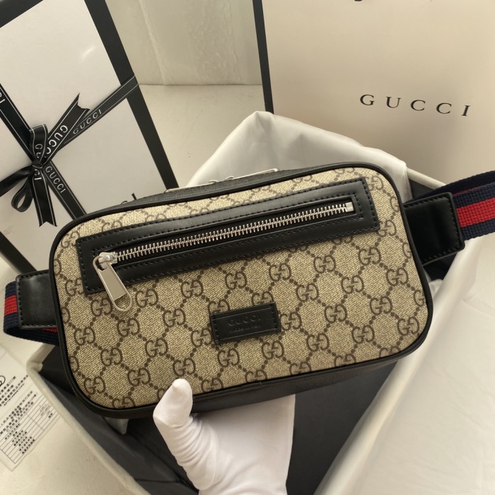 GG Supreme Canvas Double Zip Waist Bag 2 colors 29116487
