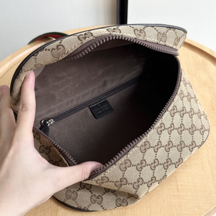 GG Nylon Cosmetic Wash Bag Double Zip Crossbody Toiletry Bag 3 colors 29116432