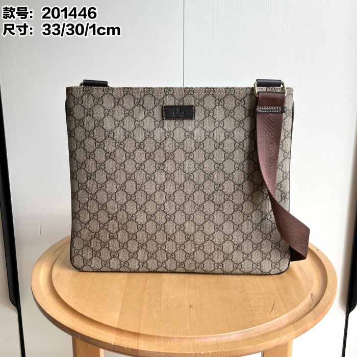 GG Supreme Document Crossbody Bag Large Shoulder Messenger Bag 2 colors 29116368