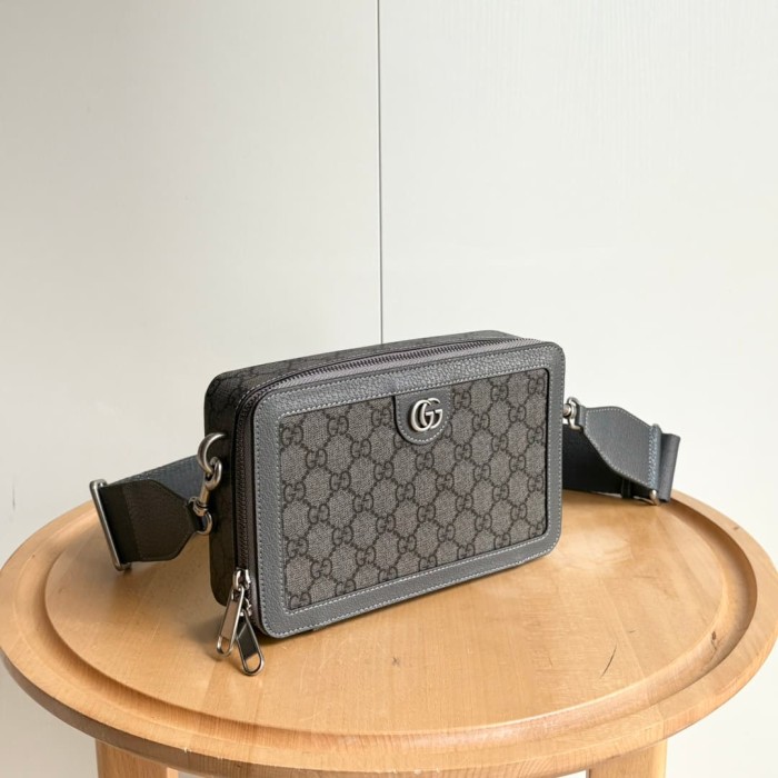 GG Supreme Dark Canvas Rectangular Zip Box Bag 3 colors 29116418