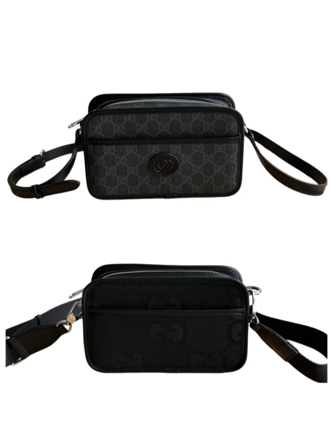 1:1 qualituy verson GG Print Circle Logo Small Camera Bag Crossbody Shoulder Bag For Men 2 colors 29116359