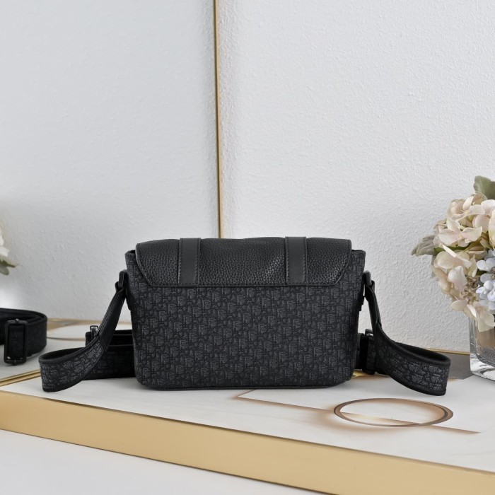 Leather Embroidered Men's Flap Messenger Crossbody Shoulder Bag 2 colors 29116495