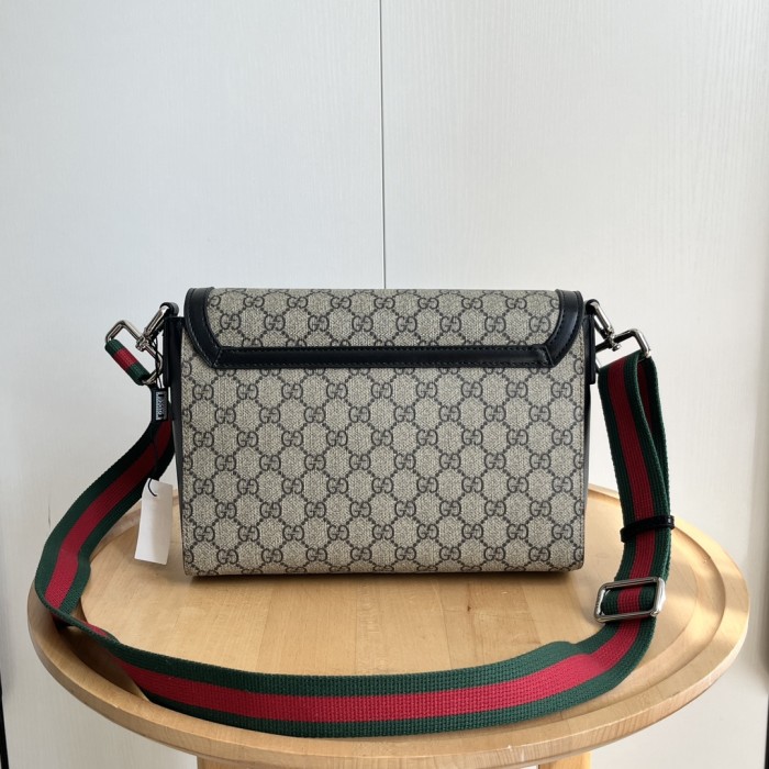 Supreme Dark Canvas Flap Crossbody Bag Web Strap Messenger Bag 3 colors 29116396