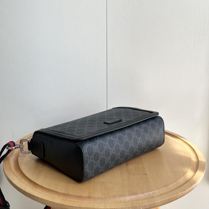 Supreme Dark Canvas Flap Crossbody Bag Web Strap Messenger Bag 3 colors 29116396
