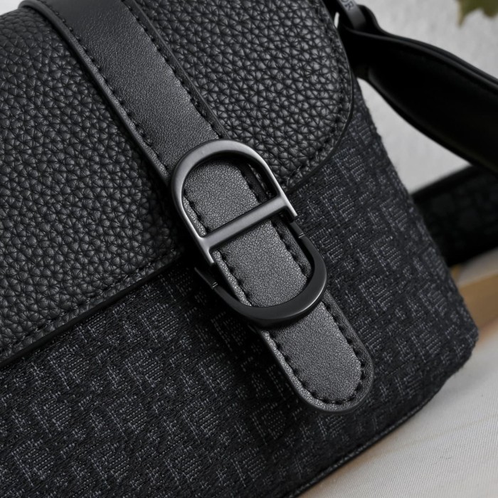 Leather Embroidered Men's Flap Messenger Crossbody Shoulder Bag 2 colors 29116495