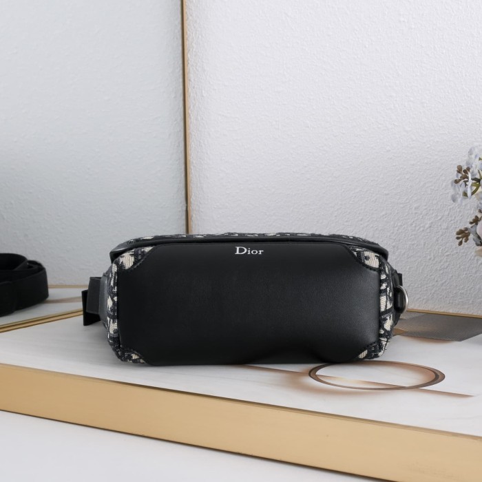 Men's Oblique Jacquard Flap Messenger Crossbody Bag 3 colors 29119191