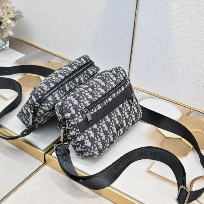 Luxury Monogram Sling Bag - Black Jacquard Crossbody for Men 2 colors 29119176