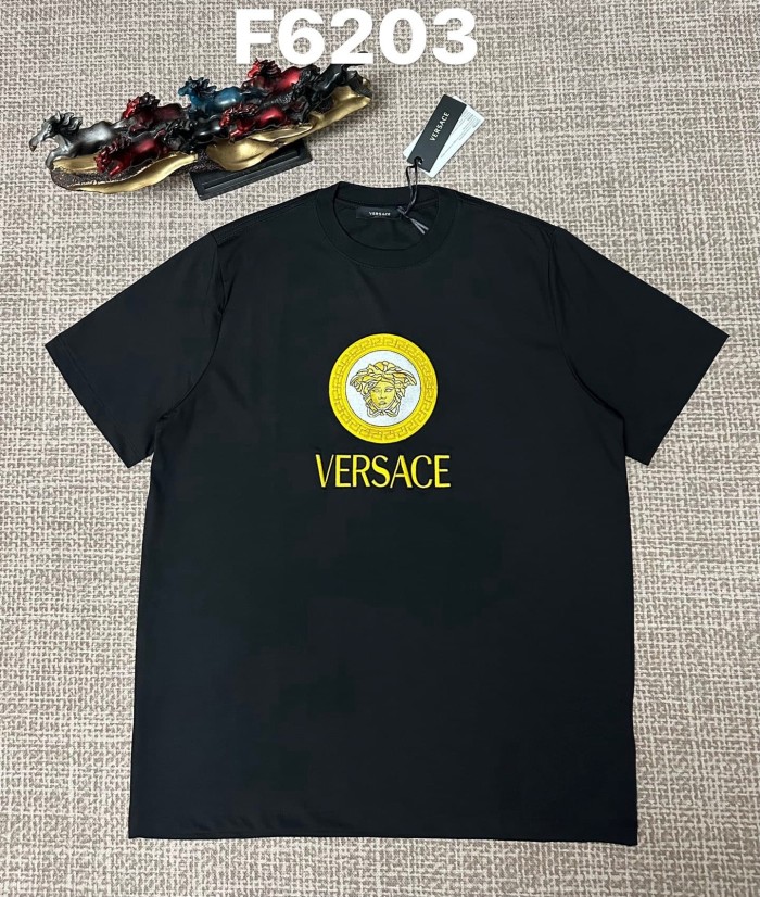 Golden Circle Greca Medusa Embroidery Versace Letter Matching Couple T-shirt 2 colors 29119620