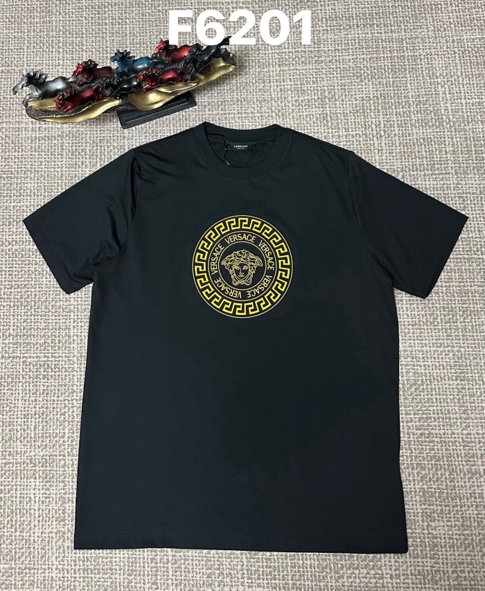 Luxury Italian Circular Greca Frame Medusa Print Matching Couple T-shirt 2 colors 29119377