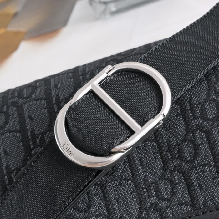 Men's Oblique Jacquard Flap Messenger Crossbody Bag 3 colors 29119191