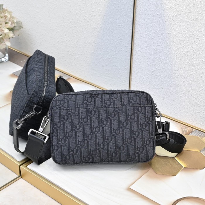 Luxury Monogram Sling Bag - Black Jacquard Crossbody for Men 2 colors 29119176